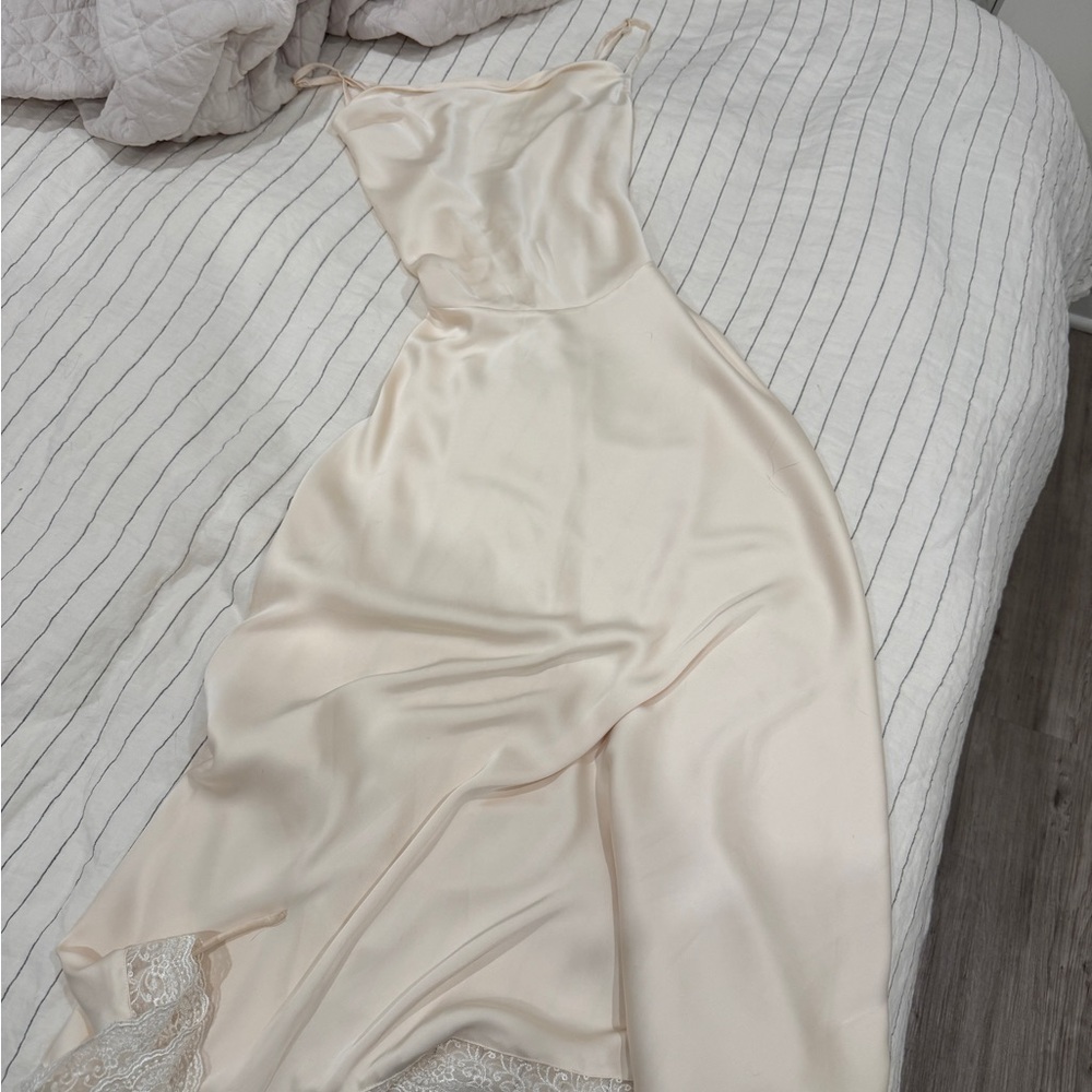 MARBLE Cream Midi Dress - Picture 3 of 5